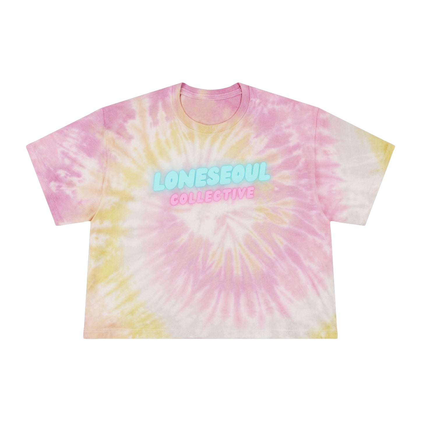 L$C Women's Tie-Dye Crop Tee