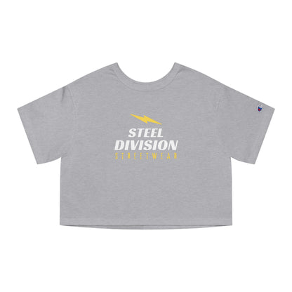 Steel Division  Women's "Lightning" Cropped T-Shirt