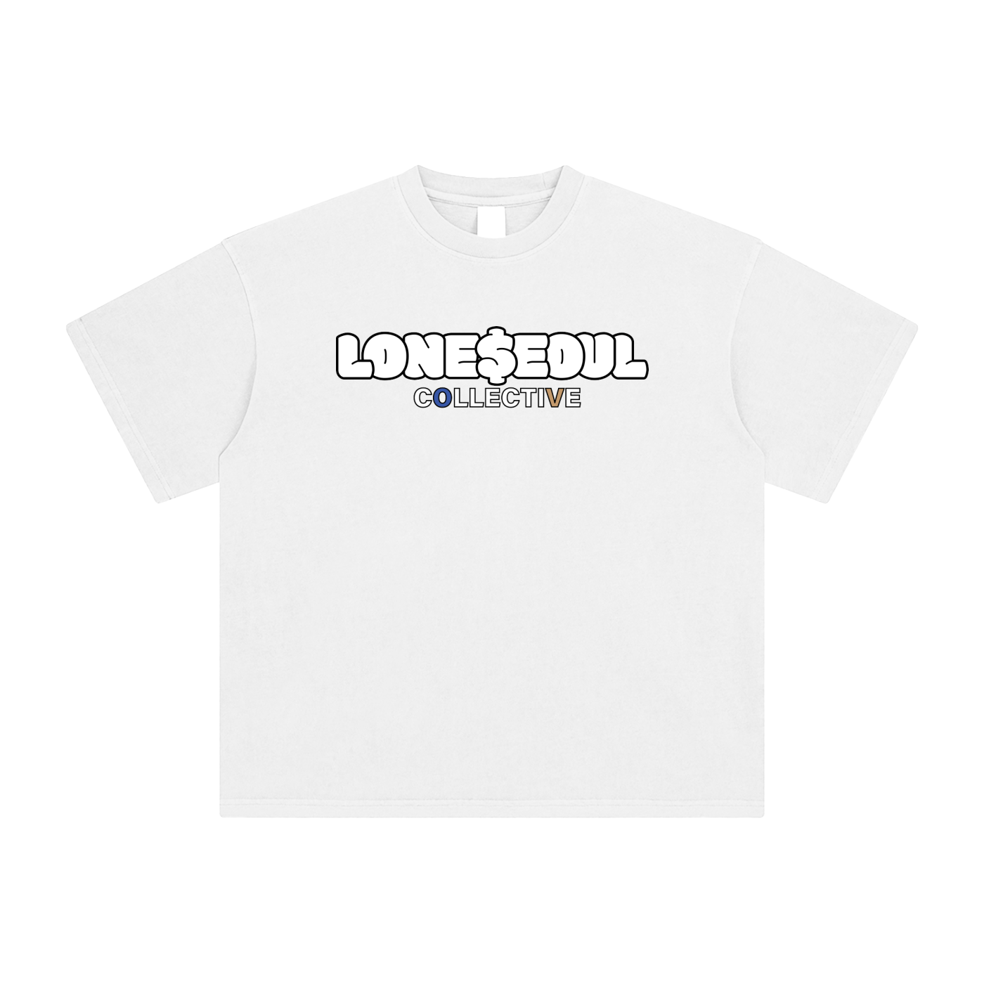 LSC Official T-Shirt White/Brown/Royal Blue