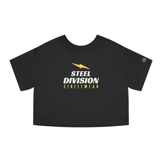 Steel Division  Women's "Lightning" Cropped T-Shirt